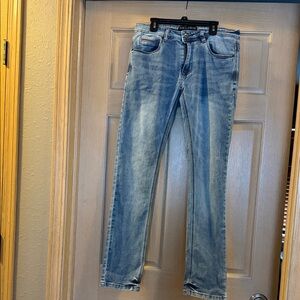 Free Planet Men's Blue Straight Jeans